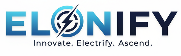 Elonify Logo - White Background